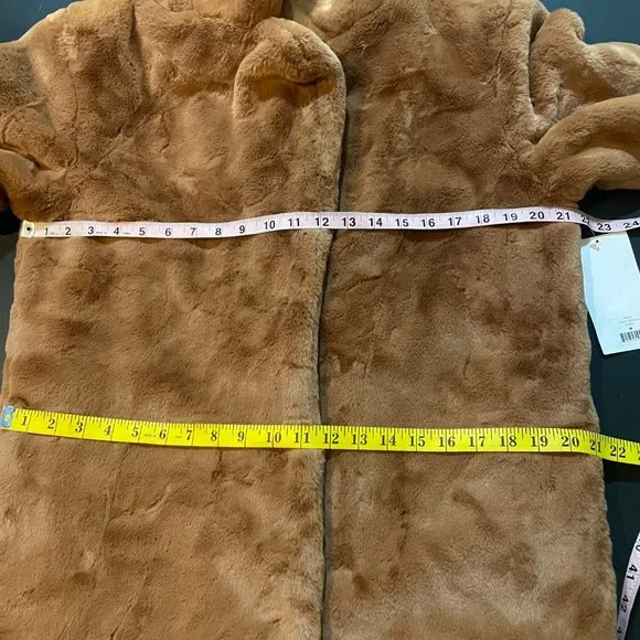 NWT Juicy Couture Sz Medium Teddy Trench Coat Brown Long Women - Picture 3 of 15